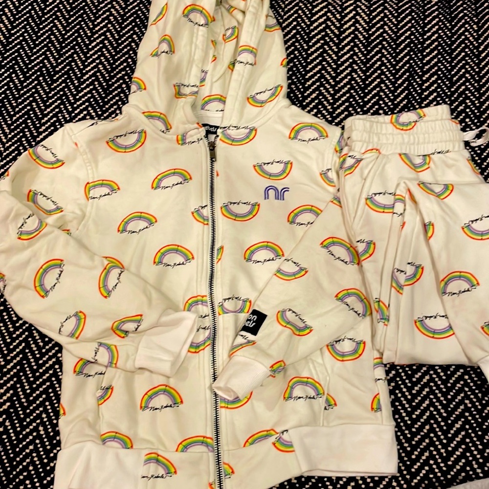 Kids neon rebels sweatsuit size 10